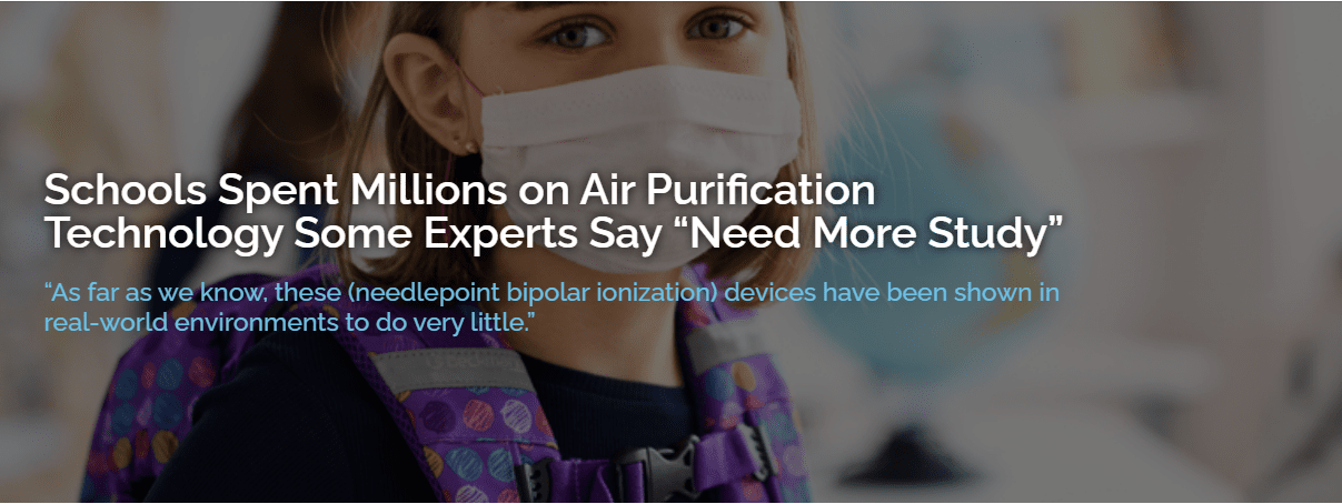 Air Purification Technology - Needle Point Bipolar Ionization
